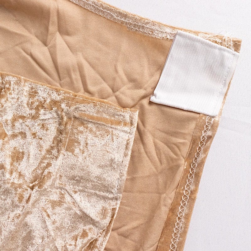 Crushed Velvet Fitted Spandex Banquet Chair Cover