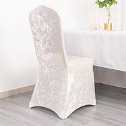 Crushed Velvet Fitted Spandex Banquet Chair Cover