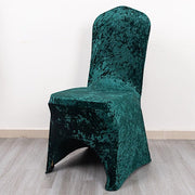 Crushed Velvet Fitted Spandex Banquet Chair Cover
