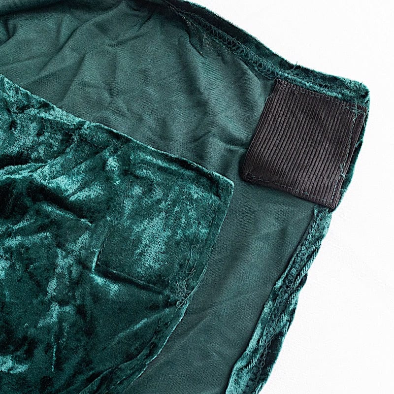 Crushed Velvet Fitted Spandex Banquet Chair Cover