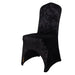 Crushed Velvet Fitted Spandex Banquet Chair Cover CHAIR_VEL01_BLK