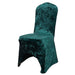 Crushed Velvet Fitted Spandex Banquet Chair Cover CHAIR_VEL01_HUNT