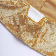 Crushed Velvet Stretch Fitted Round Highboy Cocktail Table Cover