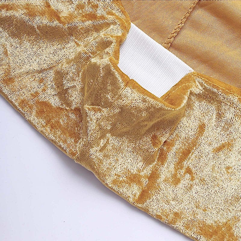 Crushed Velvet Stretch Fitted Round Highboy Cocktail Table Cover