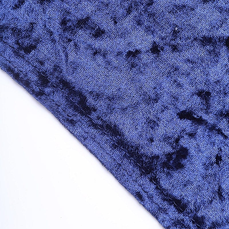 Crushed Velvet Stretch Fitted Round Highboy Cocktail Table Cover