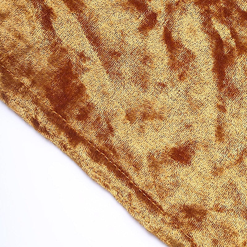 Crushed Velvet Stretch Fitted Round Highboy Cocktail Table Cover