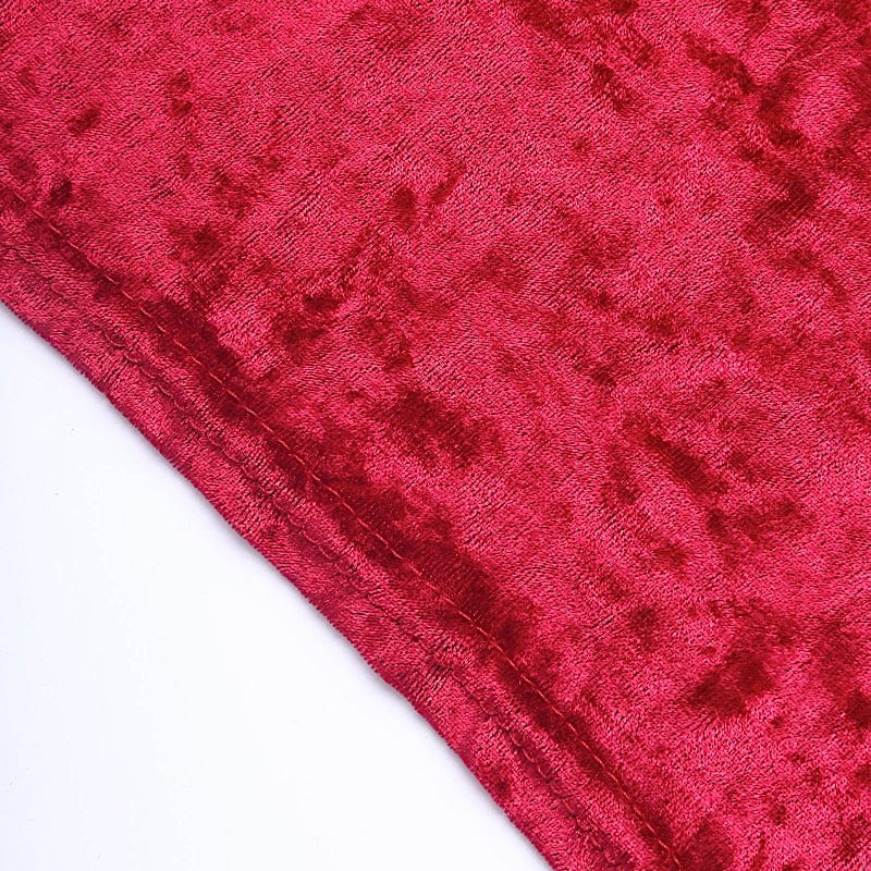 Crushed Velvet Stretch Fitted Round Highboy Cocktail Table Cover