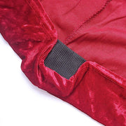 Crushed Velvet Stretch Fitted Round Highboy Cocktail Table Cover