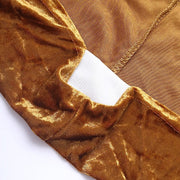 Crushed Velvet Stretch Fitted Round Highboy Cocktail Table Cover