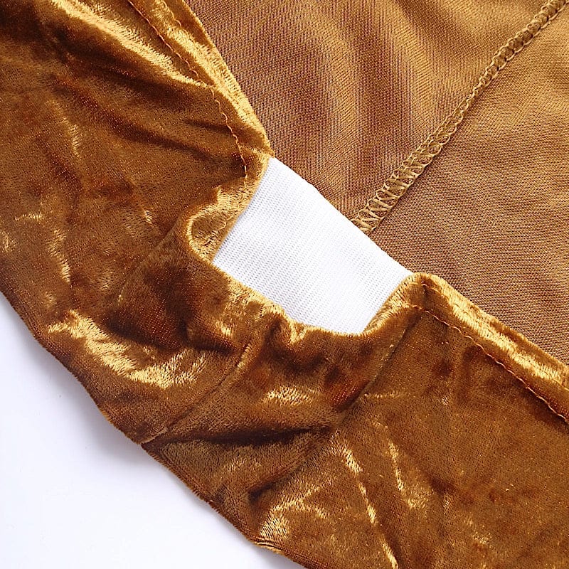 Crushed Velvet Stretch Fitted Round Highboy Cocktail Table Cover