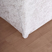 Crushed Velvet Stretch Fitted Round Highboy Cocktail Table Cover