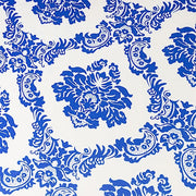 Damask Cocktail Spandex Table Cover - Royal Blue and White TAB_COCK_FLK_ROY