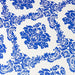 Damask Cocktail Spandex Table Cover - Royal Blue and White TAB_COCK_FLK_ROY