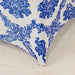 Damask Cocktail Spandex Table Cover - Royal Blue and White TAB_COCK_FLK_ROY