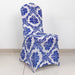 Damask Spandex Banquet Chair Cover - Royal Blue CHAIR_FLK_SPX_ROY