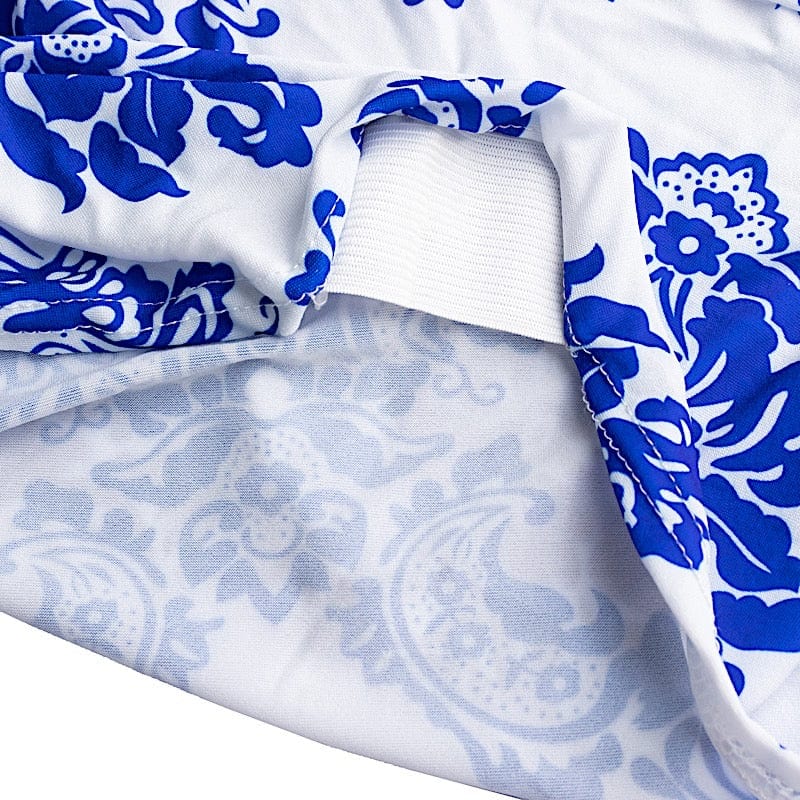 Damask Spandex Banquet Chair Cover - Royal Blue CHAIR_FLK_SPX_ROY