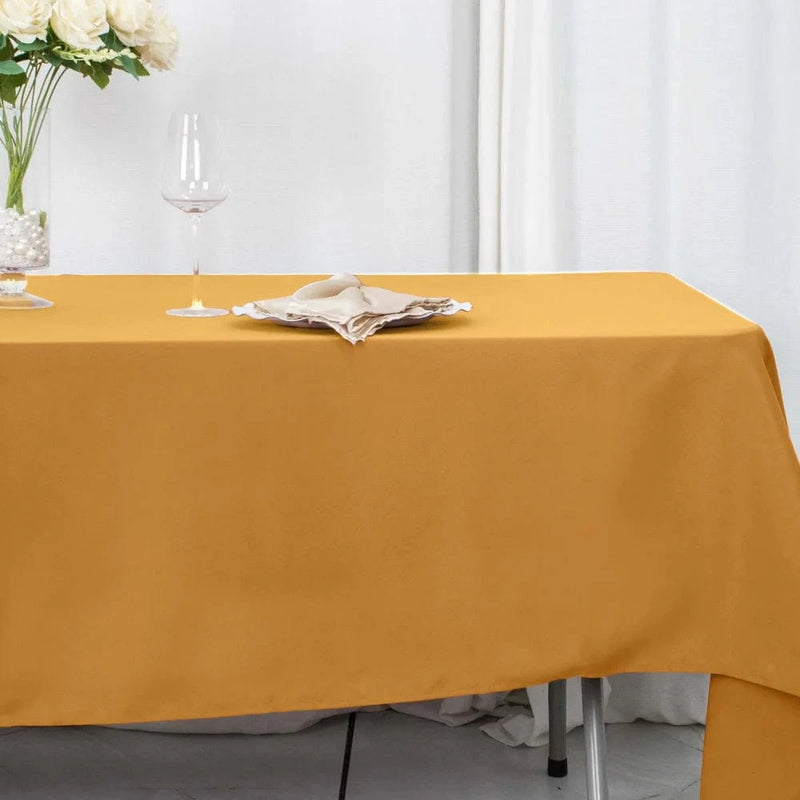 60x102" Premium Polyester Rectangular Tablecloth Wedding Table Linens