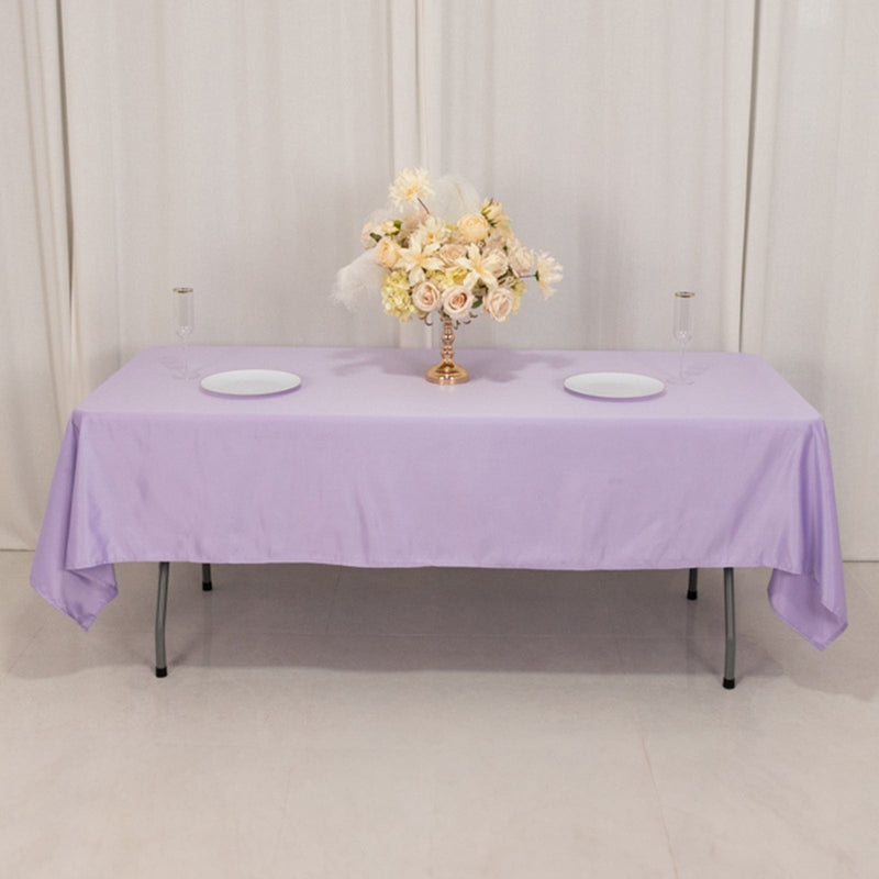 60" x 102" Lamour Satin Rectangular Tablecloth