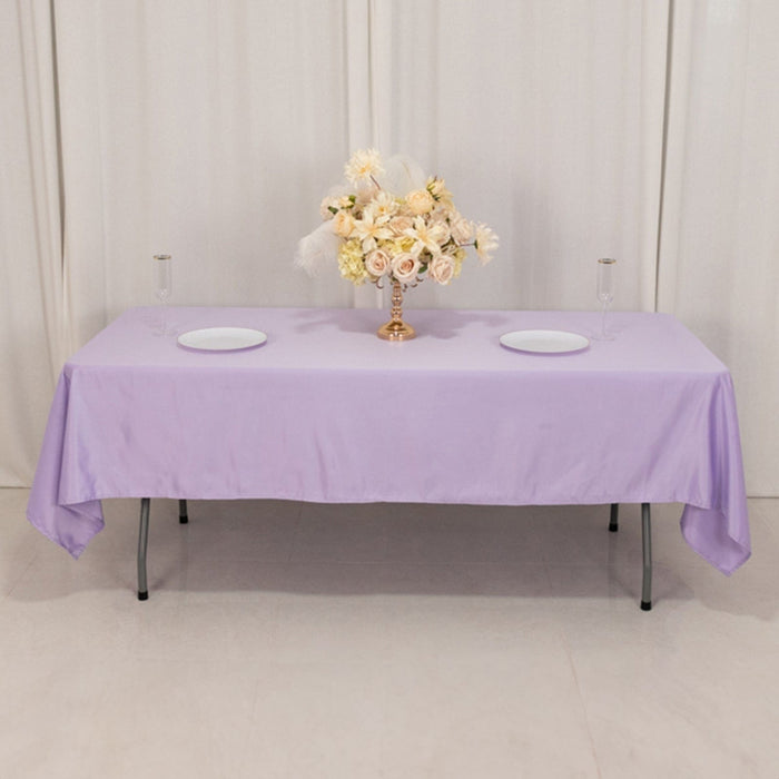 60" x 102" Lamour Satin Rectangular Tablecloth
