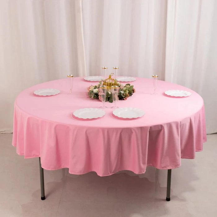 90" Premium Scuba Round Tablecloth
