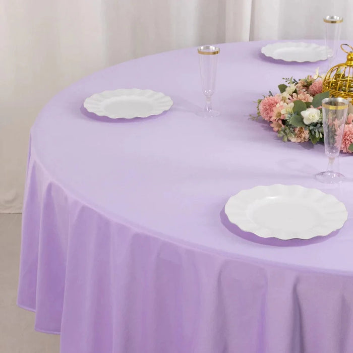 90" Premium Scuba Round Tablecloth