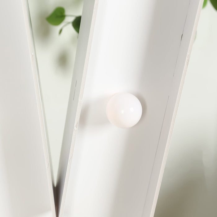 4ft XL LED Marquee Letter Foam Board with 10 Warm White Battery Operated LEDs - White