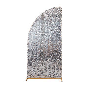 Double Sided Big Payette Sequin Chiara Backdrop Stand Cover IRON_STND13_71_M_SILV