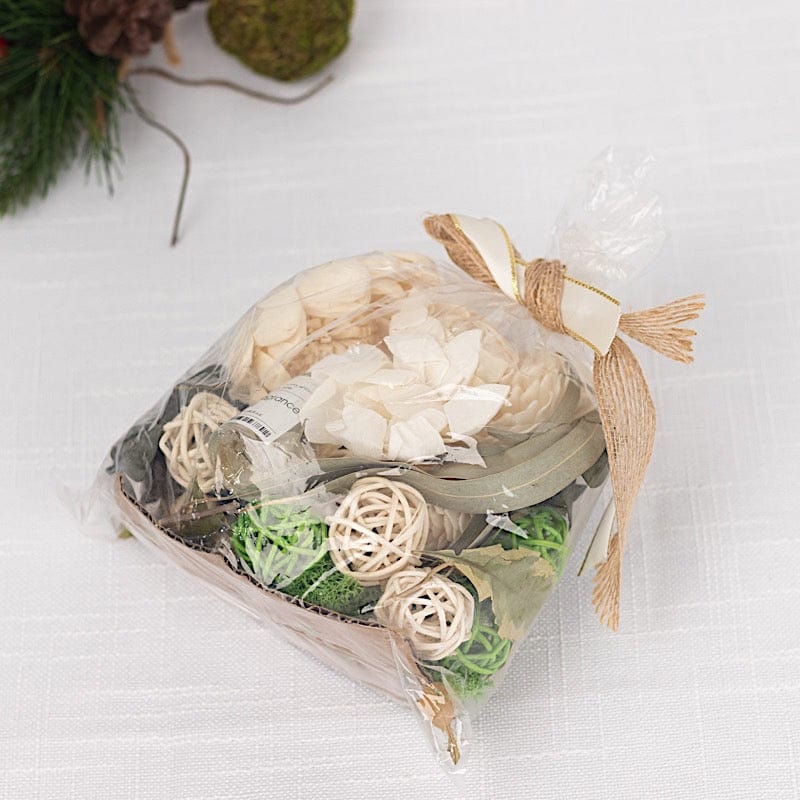 Dried Potpourri Vase Fillers with Vanilla Fragrance Oil - Assorted MOSS_FILL_007_GRN