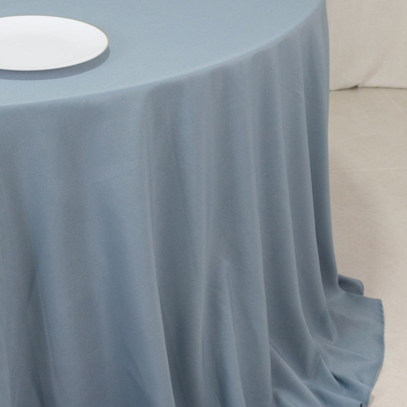 132" Premium Polyester Round Tablecloth Wedding Party Table Linens