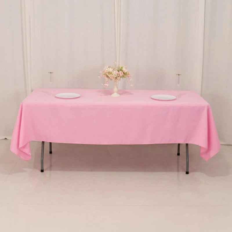 60x102" Premium Polyester Rectangular Tablecloth Wedding Table Linens