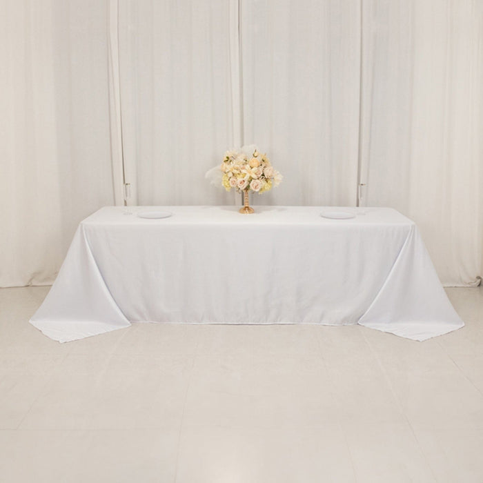 90" x 156" Lamour Satin Rectangular Tablecloth