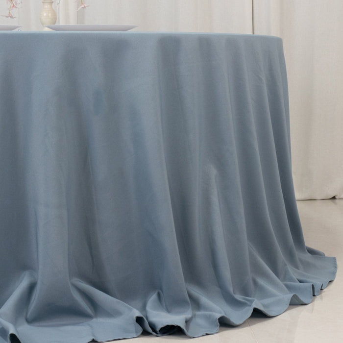 132" Premium Polyester Round Tablecloth Wedding Party Table Linens