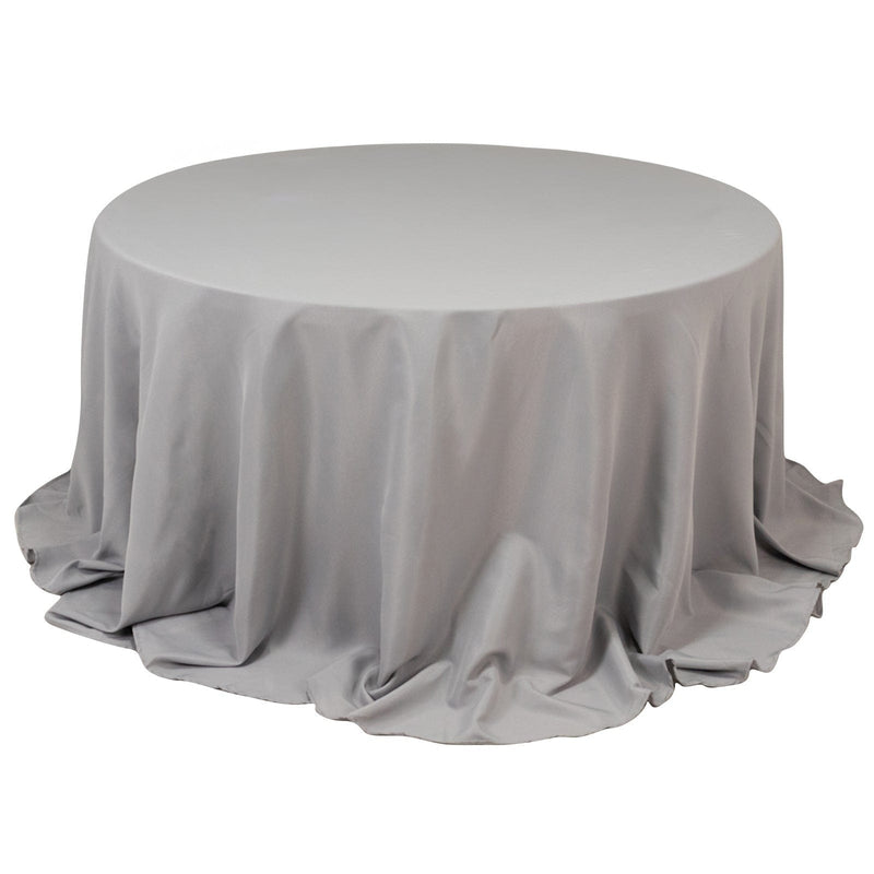 132" Premium Polyester Round Tablecloth Wedding Party Table Linens