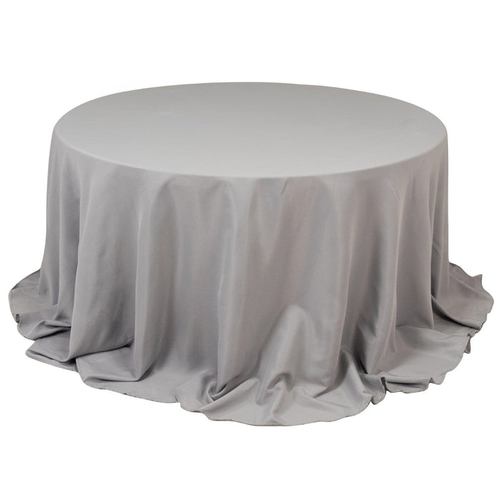 132" Premium Polyester Round Tablecloth Wedding Party Table Linens