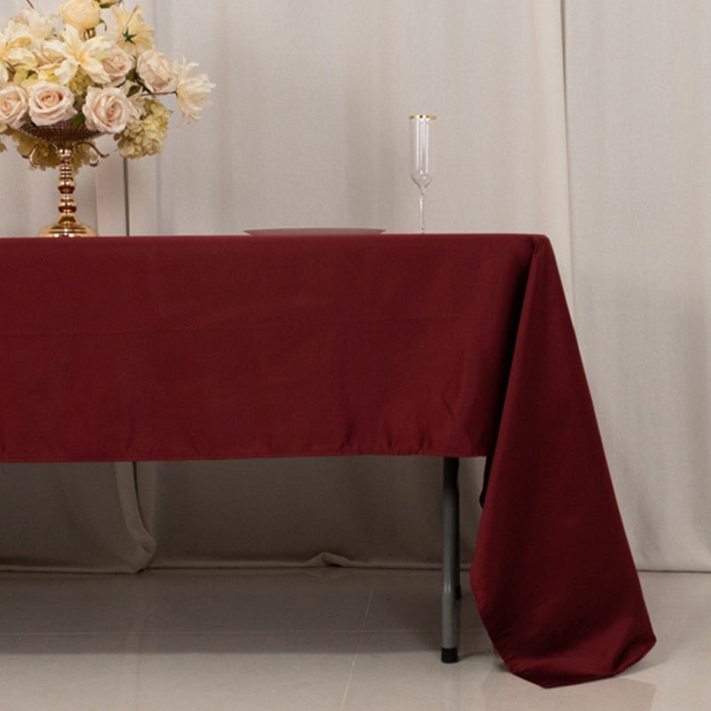 60" x 126" Lamour Satin Rectangular Tablecloth