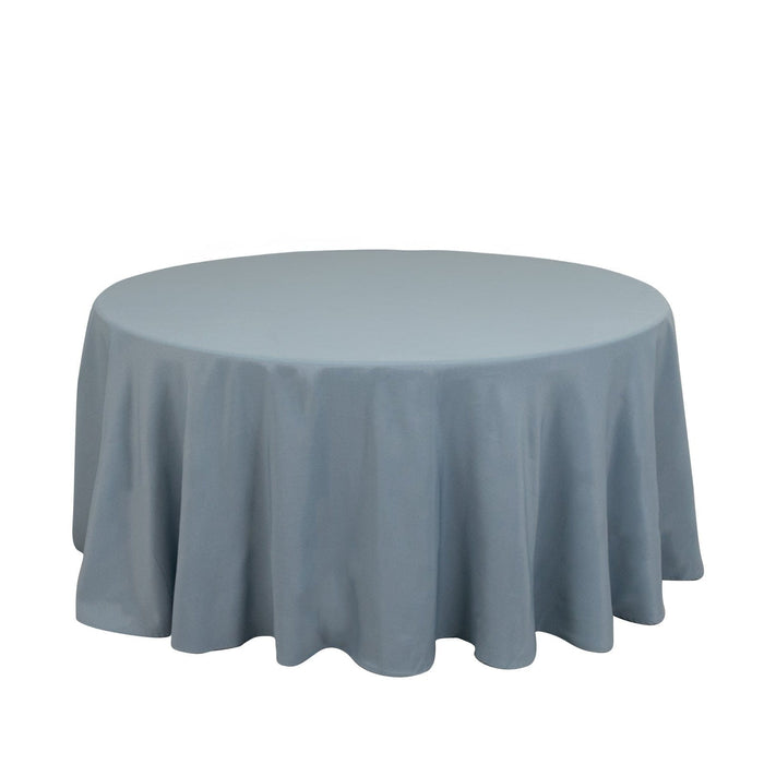 120" Premium Polyester Round Tablecloth Wedding Table Linens
