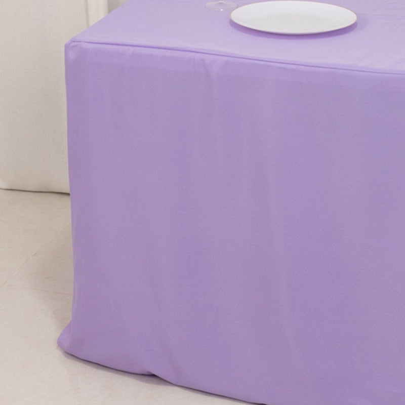 6 ft Fitted Polyester Tablecloth 72" x 30" x 30"