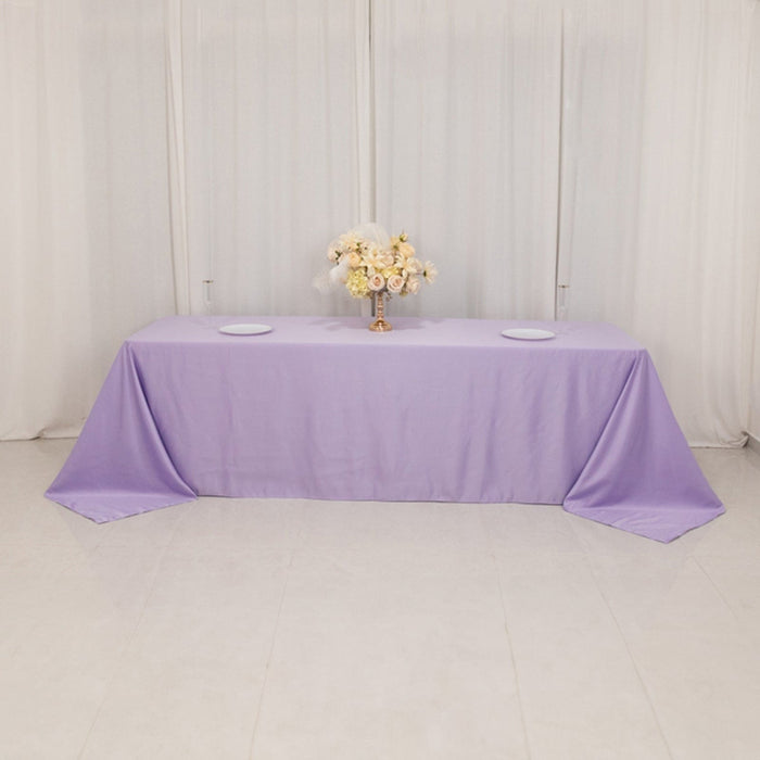 90" x 156" Lamour Satin Rectangular Tablecloth