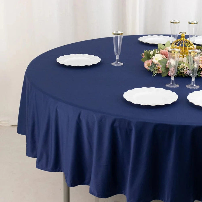 90" Premium Scuba Round Tablecloth