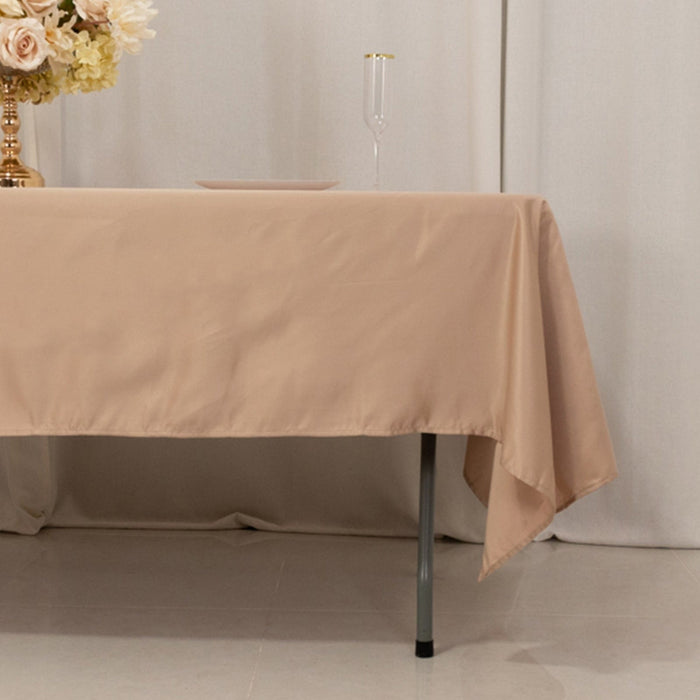 60" x 102" Lamour Satin Rectangular Tablecloth