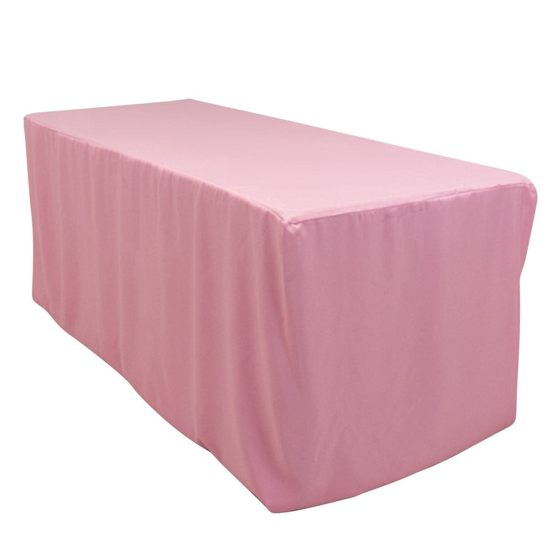 6 ft Fitted Polyester Tablecloth 72" x 30" x 30"