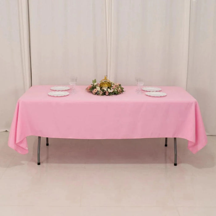 60x102" Premium Polyester Rectangular Tablecloth Wedding Table Linens