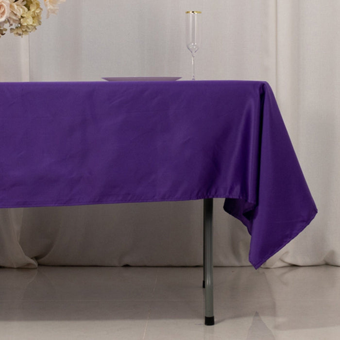 60" x 102" Lamour Satin Rectangular Tablecloth