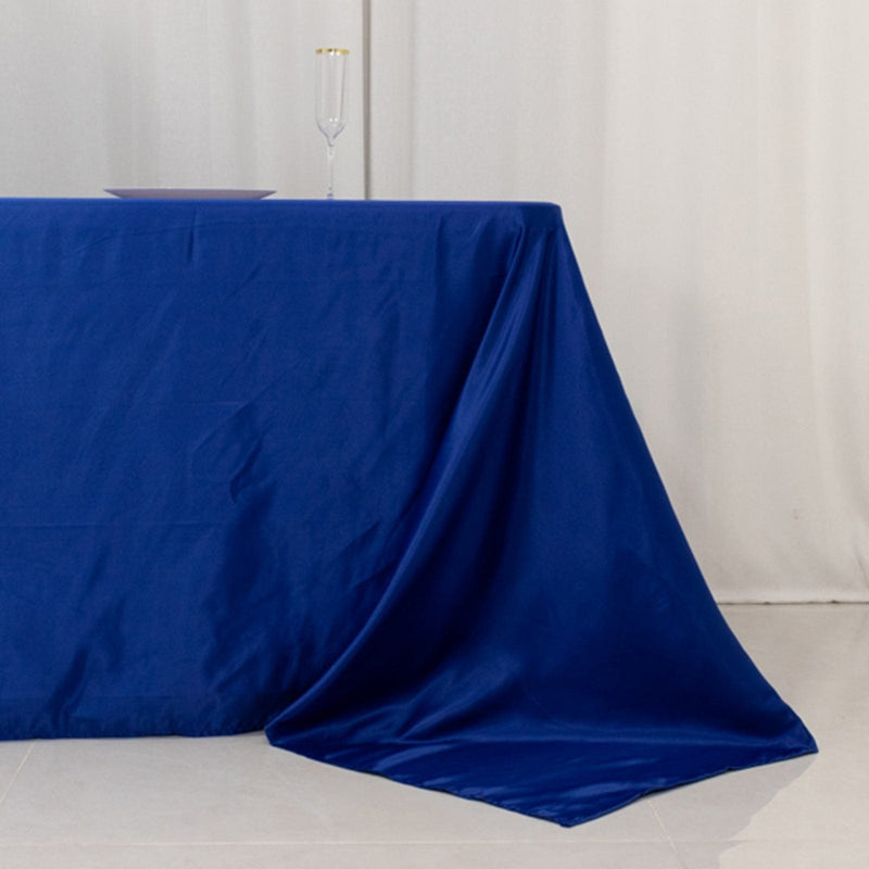 90" x 156" Lamour Satin Rectangular Tablecloth