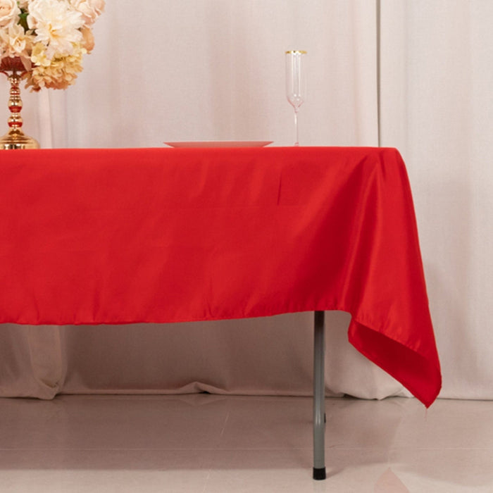 60" x 102" Lamour Satin Rectangular Tablecloth
