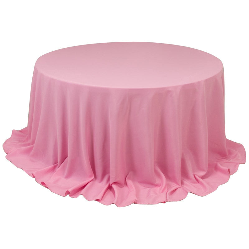 132" Premium Polyester Round Tablecloth Wedding Party Table Linens