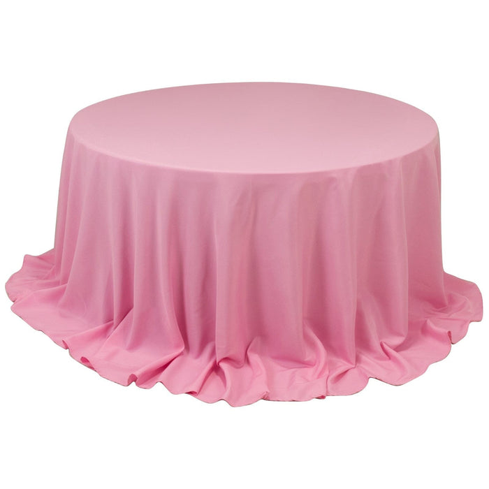 132" Premium Polyester Round Tablecloth Wedding Party Table Linens