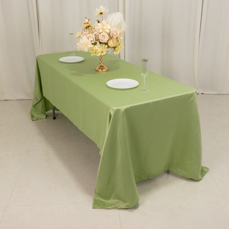 60" x 126" Lamour Satin Rectangular Tablecloth