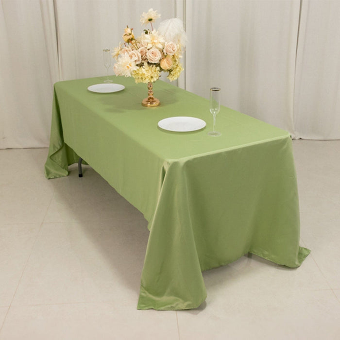 60" x 126" Lamour Satin Rectangular Tablecloth