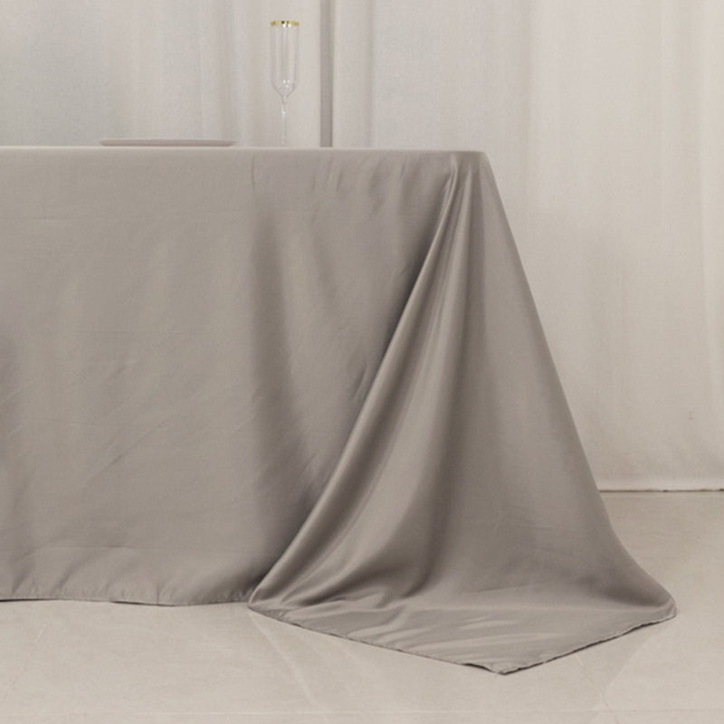 90" x 156" Lamour Satin Rectangular Tablecloth
